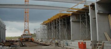 Compost tunnel under Construction, OVVD, Germany